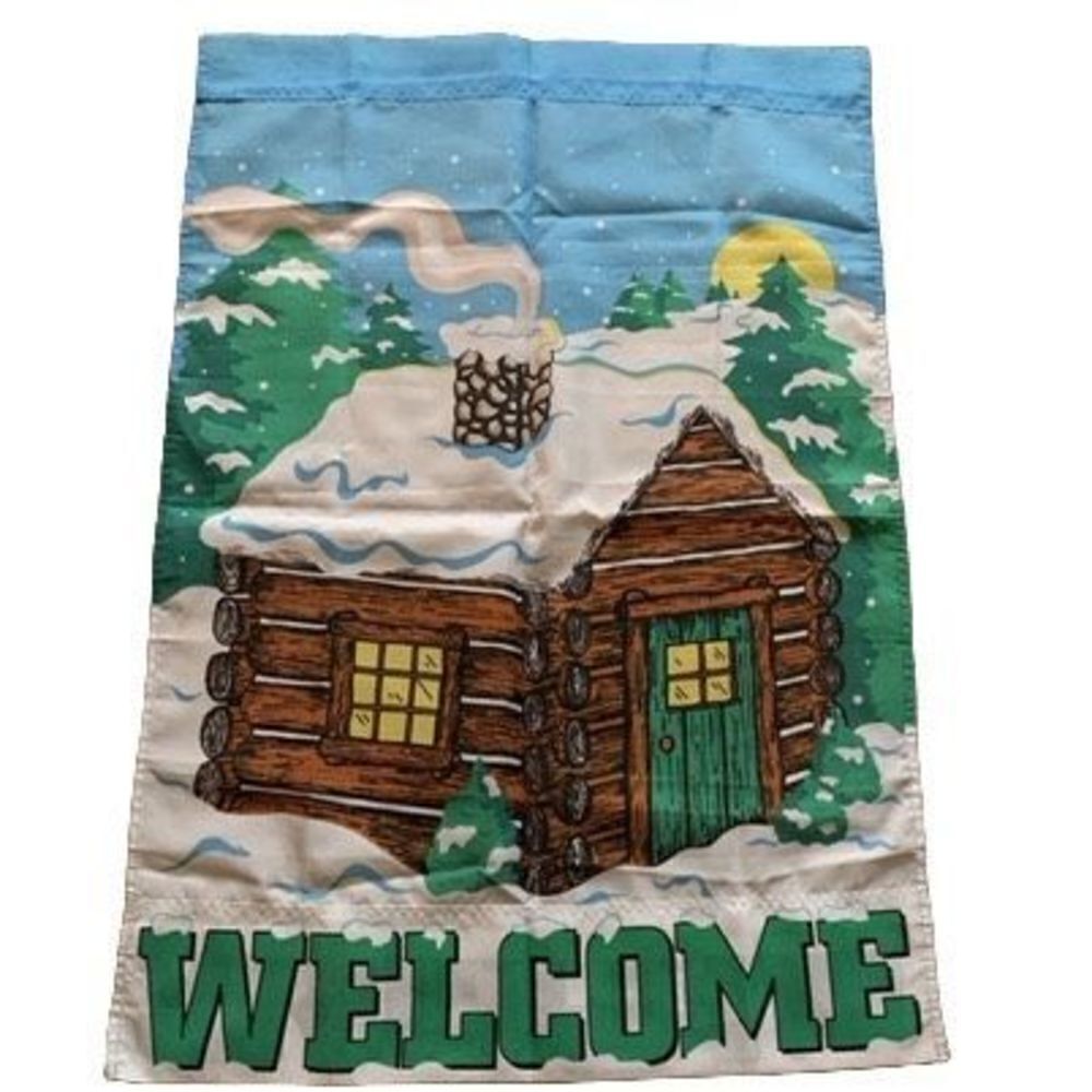 Welcome 2 Sided 42” x 29” Flag - Picture 2 of 2